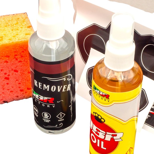Care Kit Classic - Olio Antiruggine + Rust Remover + Spugna & Adesivi - DBR Factory