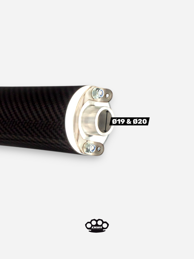 Universal Moped Silencer - Ø19 / Ø20 - L. 150mm / 190mm - DBR Factory