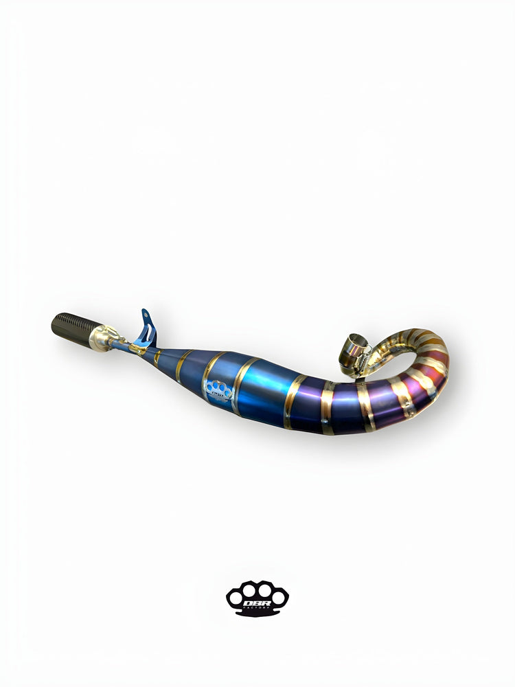 GP04 Multicolor Titanium Muffler - Piaggio and Gilera - DBR Factory