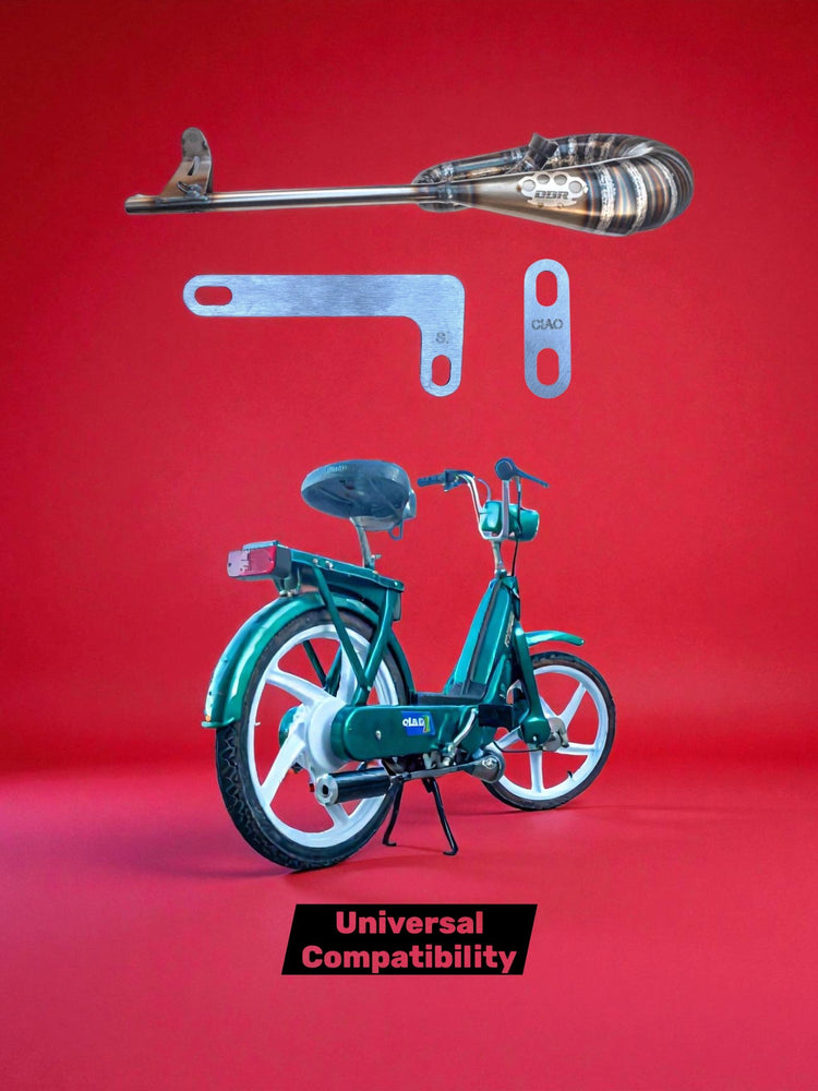 Classic Moped Muffler - Piaggio and Gilera - DBR Factory