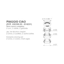 Load image into Gallery viewer, Complete Headset for Piaggio Ciao (O.R. 498396.00 - 814231) - Buzzetti